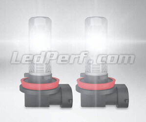 H11 Osram LEDriving HL Easy LED bulbs for fog lights in operation