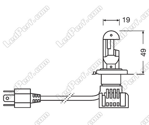 Kit H7 LED Bulbs Osram Night Breaker Approved - 64210DWNB