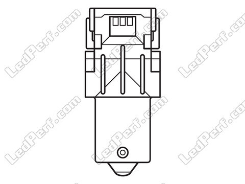 P21W Red LED bulbs Osram LEDriving® SL - BA15s