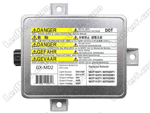 Front view of the Xenon ballast for Mazda 3 phase 1