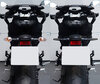 Comparative before and after installation Dynamic LED turn signals + brake lights for Aprilia RS 125 (1999 - 2005)