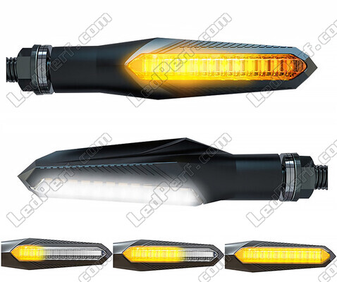 2-in-1 dynamic LED turn signals with integrated Daytime Running Light for Kawasaki Z300