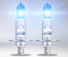 White light of H1 Osram Cool Blue Boost 5 500K Xenon effect bulbs - 62150CBB-2HB