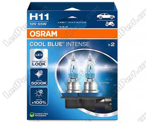 Pair of Osram H11 Cool blue Intense Next Gen LED Effect 5000K Bulbs