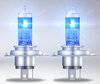 White light of H4 Osram Cool Blue Boost 5500K Xenon effect bulbs - 62193CBB-2HB