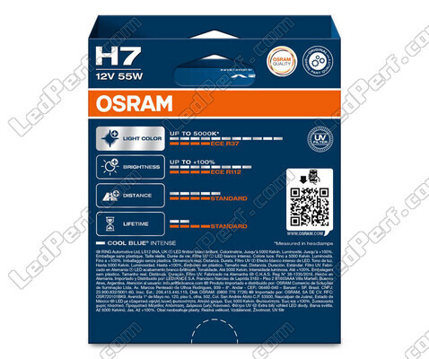 Pair of H7 Osram Cool Blue Intense bulbs - 64210CBN-H2B