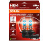 Pack of 2 Osram Night Breaker Laser +150% HB4 bulbs  - 9006NL-2HB